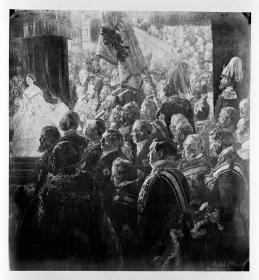 Detail: Die Staatsminister; Fotografie aus dem Krönungsalbum
