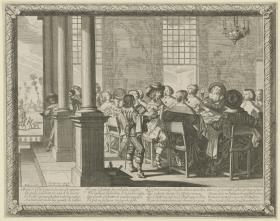 Das Gleichnis vom verlorenen Sohn, Bl. 6: Festmahl zu Ehren der Rückkehr des verlorenen Sohnes