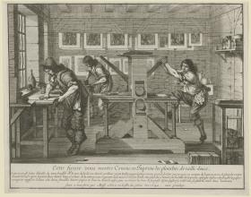 In der Druckerei (comme on imprime les planches de taille-douce)