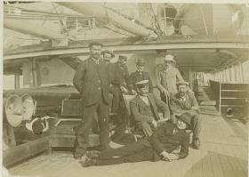 An Bord eines Schiffes