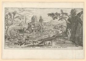 Landschaft mit Pyramus und Thisbe