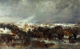 Rückzug der Franzosen aus Rußland 1812