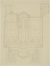 Darmstadt, Projekt Hallenschwimmbad, Grundriss