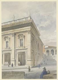 Reisestudien, Rom, Konservatorenpalast von Süden
