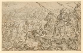 Die Befreiung von Wien, 1529, Blatt 5 der 12teiligen Folge: Die Triumphe Kaiser Karls V.