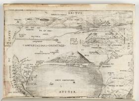 Der Vesuv und die Bucht von Neapel. De Nola Opusculum, Venedig 1514