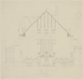Kronberg im Taunus, Wohnhaus Hochstrasser, Aufriss der Ostfassade