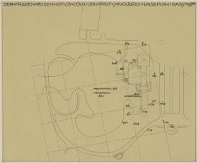 Köln, Frauenrosenhof der Deutschen Kunstausstellung, Situationsplan