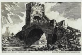 Ansicht des Ponte Salario (aus: Vedute di Roma)