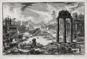 Ansicht des Forum Romanum (aus: Vedute di Roma)