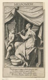 Melpomene (Aus der Folge: Musae IX Viro ...Philip Hainhofero...DDD à Wolfgango Kiliano glypte A.V.A.V.P. 1612)