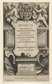 Musae IX Viro ...Philip Hainhofero...DDD à Wolfgango Kiliano glypte A.V.A.V.P. 1612, Titelblatt