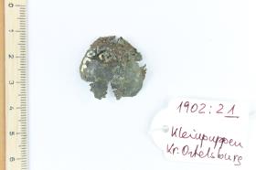 Bronzeblechfragment