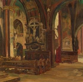 Inneres einer Süddeutschen Kirche