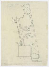 Umbau Wohn- und Geschäftshaus STERN, Agram (Zagreb), Grundriss, Vorschlag II, Nebentreppe