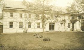 Philadelphia, Germantown, 6026, Germantown Avenue, Wyck Historic House and Garden, Hausansicht mit Garten