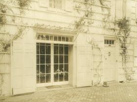 Philadelphia, Germantown, 6026, Germantown Avenue, Wyck Historic House and Garden, Glastür