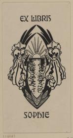 Exlibris Sophie (Sophie von Foelkersam)