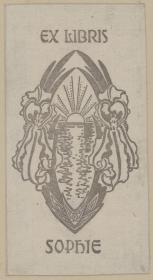 Exlibris Sophie (Sophie von Foelkersam)