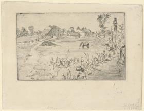 Landscape with the horse