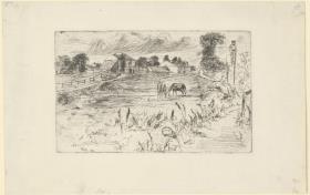 Landscape with the horse