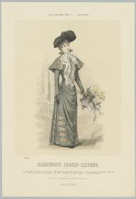 Illustrirte Frauen-Zeitung: Promenaden-Toilette im Directoire-Stil