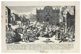 Aufstand der Polen in Warschau gegen die Russen am Gründonnerstag und Cahrfreitag 1794.