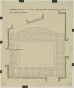 Turin, Projekt Herrenzimmer für Carlo Stratta, Deckenprojektion