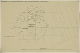 Köln, Frauenrosenhof der Deutschen Kunstausstellung, Vorentwurf, Situationsplan