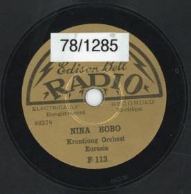 Titel A: Nina Bobo
Titel B: Ramboet Itam, Matanja Galak