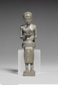 Statuette des Imhotep mit einer Buchrolle