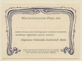 Weltausstellung Paris 1900