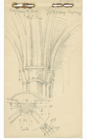 Liebfrauenkirche Magdeburg, Gewölbe im Hauptschiff, Details