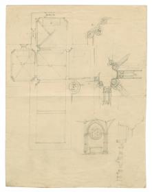 Unbezeichneter Ort, Kirche, Grundriss und Details