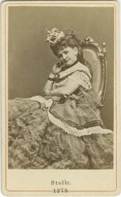 Porträt der Marie Stolle in Rollenkostüm