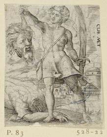 David mit dem Haupt des Goliath