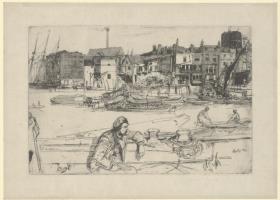 Black Lion Wharf (aus der Serie "Sixteen Etchings")