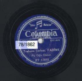 Titel A: "Trabzon Sarkisi. Fadime"
Titel B: "Trabzon Kahya Sarkisi"