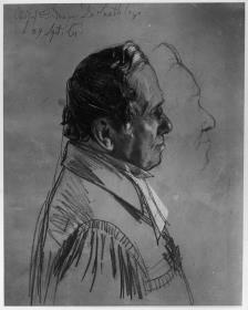Dr. Karl Wilhelm Moritz Snethlage. Studie zum Gemälde "Krönung Wilhelms I. in Königsberg"