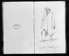 Mann im Poncho (Alfred Thiberge)