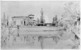 Potsdam. Charlottenhof bei Sanssouci. Römische Bäder