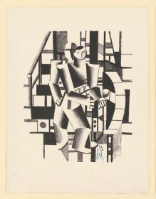 Composition aux deux personnages (Blatt aus: "Die Schaffenden", Jahrgang 4/Mappe 4)