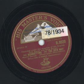 Titel A: "Beansetting", "The 29th May"
Titel B: "Rodney", "Rigs of Marlow"