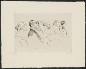 Im Beethoven-Konzert (aus der Mappe "Zuhörer und Zuschauer")