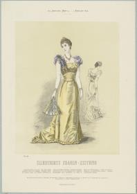 Illustrirte Frauen-Zeitung: Gesellschafts-Toilette mit Schleppe