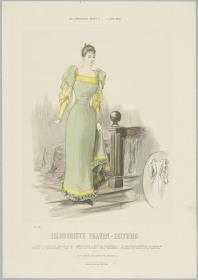Illustrirte Frauen-Zeitung: Réunion-Toilette in Prinzessform