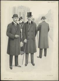 Herren in eleganten Paletots