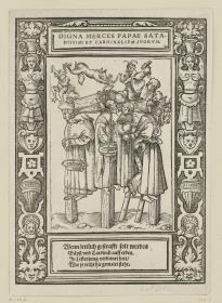 Satiren auf das Papsttum: digna merces papae...
