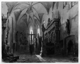 Die Gräber der Familie Mansfeld in der Andreas-Kirche in Eisleben
