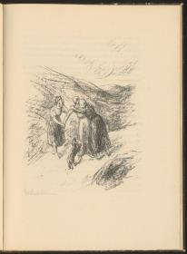 Abschied Naemis und Ruths von Arpa. Blatt 3 (S.11) aus: Das Buch Ruth